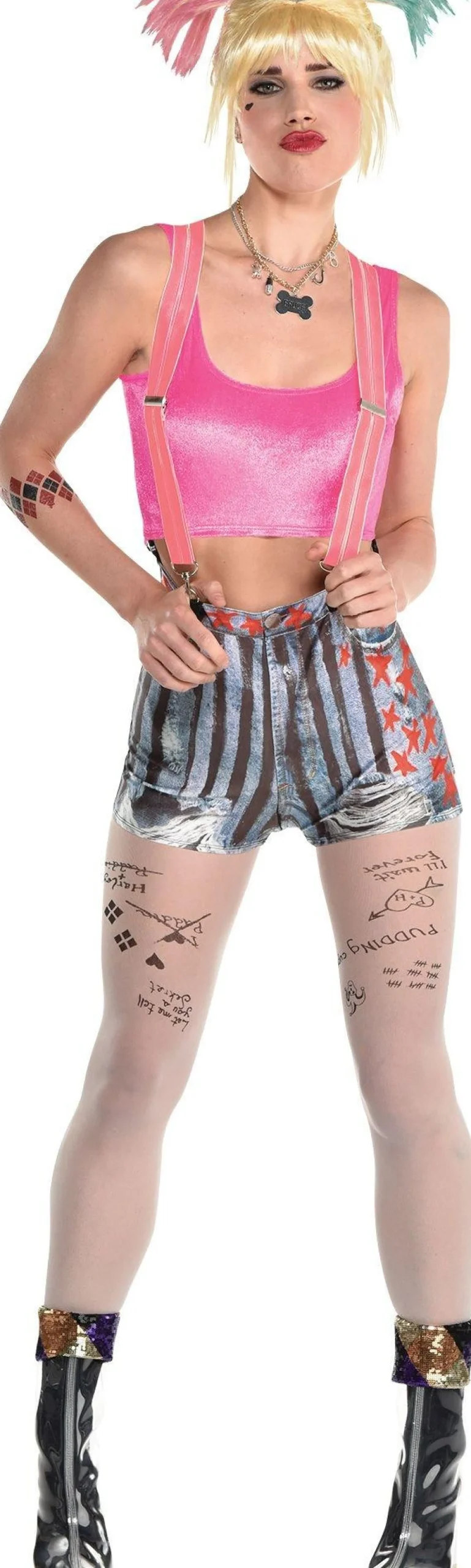 Fashion Adult Harley Quinn Costume - Birds Of Prey Women Superhero