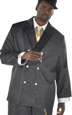 Cheap Adult Head Honcho Plus Size Costume - 20S Gangster Men Decades