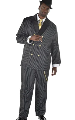 Cheap Adult Head Honcho Plus Size Costume - 20S Gangster Plus Size Costumes