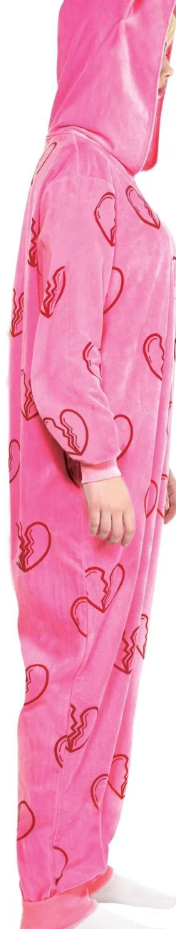 Best Adult Heart Break Onesie Harley Quinn Costume - Birds Of Prey Women Superhero