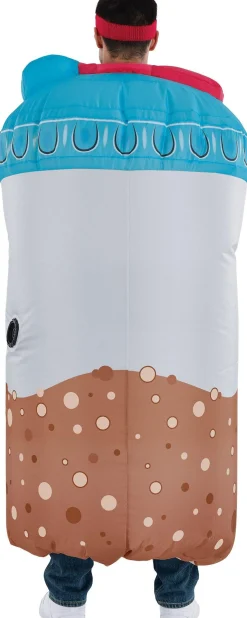 Hot Adult Inflatable Go-Bro Protein Shake Costume Men Funny