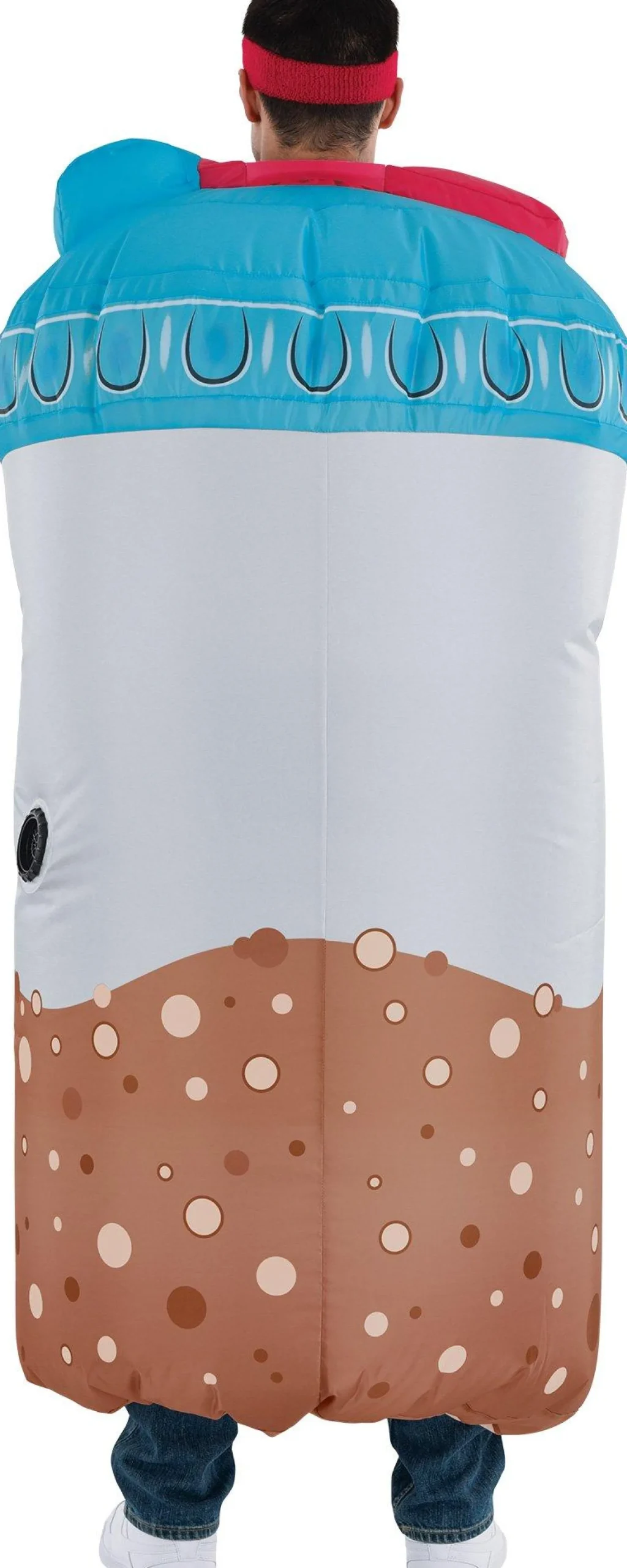 Hot Adult Inflatable Go-Bro Protein Shake Costume Men Funny