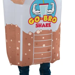 Hot Adult Inflatable Go-Bro Protein Shake Costume Men Funny
