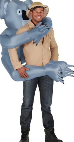 Fashion Adult Inflatable Koala Piggyback Costume Men Funny