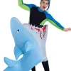 Cheap Adult Inflatable Man-Eating Shark Costume Men Funny