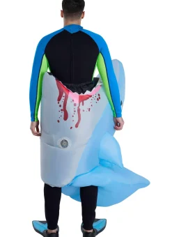 Party City Adult Inflatable Man-Eating Shark Costume|Women Funny