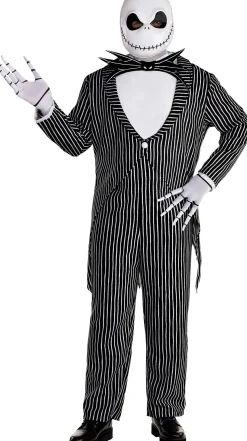 Cheap Adult Jack Skellington Plus Size Deluxe Costume - Disney The Nightmare Before Christmas Plus Size Costumes
