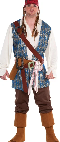 Best Sale Adult Jack Sparrow Pirate Costume Plus Size Men Pirate