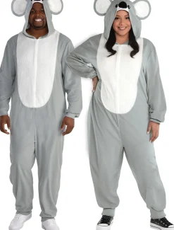 Store Adult Koala One Piece Zipster Costume - Plus Size Plus Size Costumes