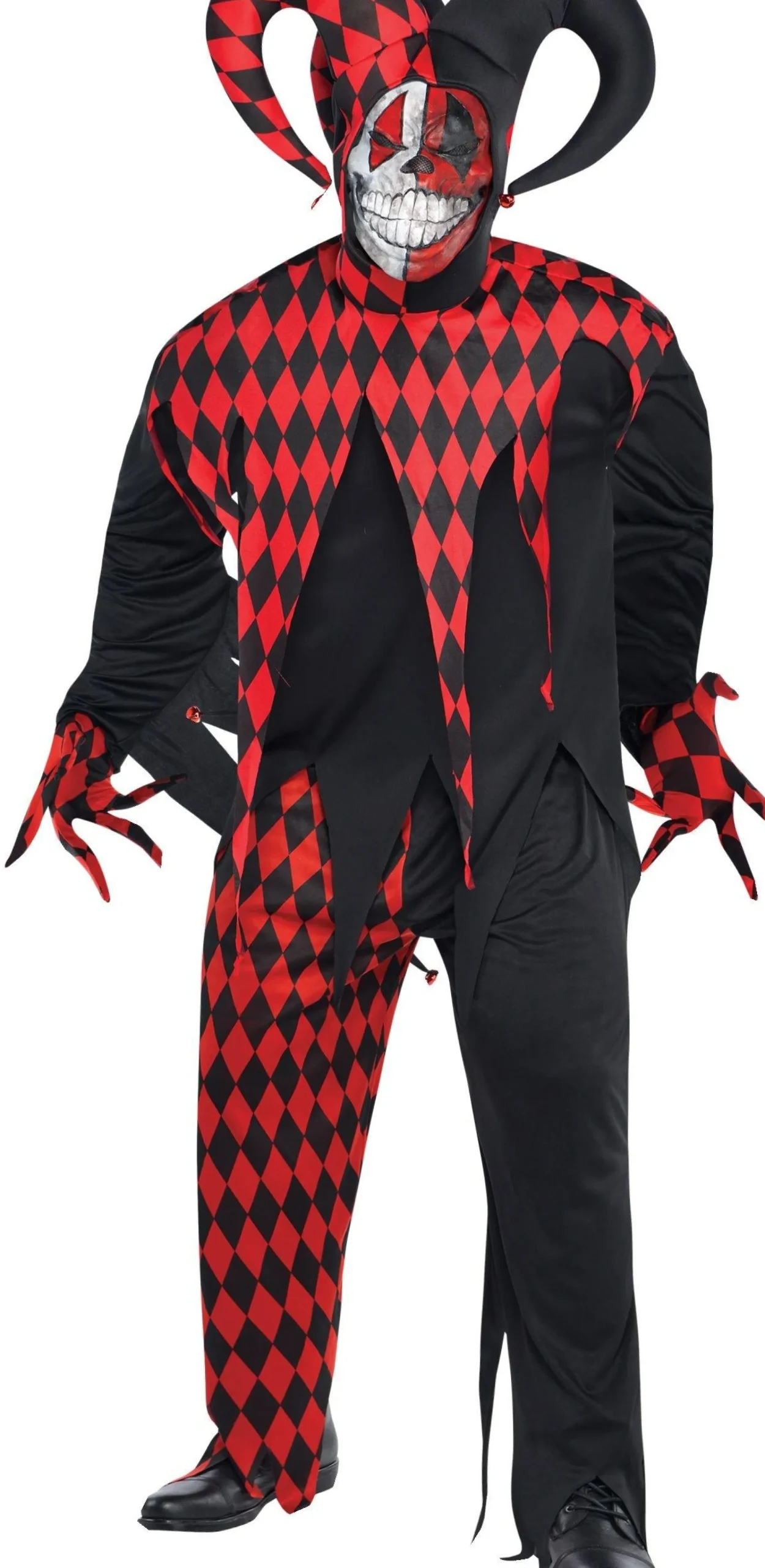 Cheap Adult Krazed Jester Costume Plus Size Plus Size Costumes