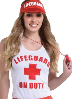 Clearance Adult Lifeguard Babe Costume Women Sexy