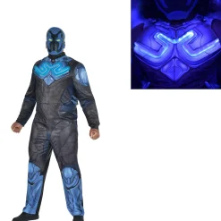 Clearance Adult Light-Up Blue Beetle Plus Size Costume - Blue Beetle Movie Men Superhero