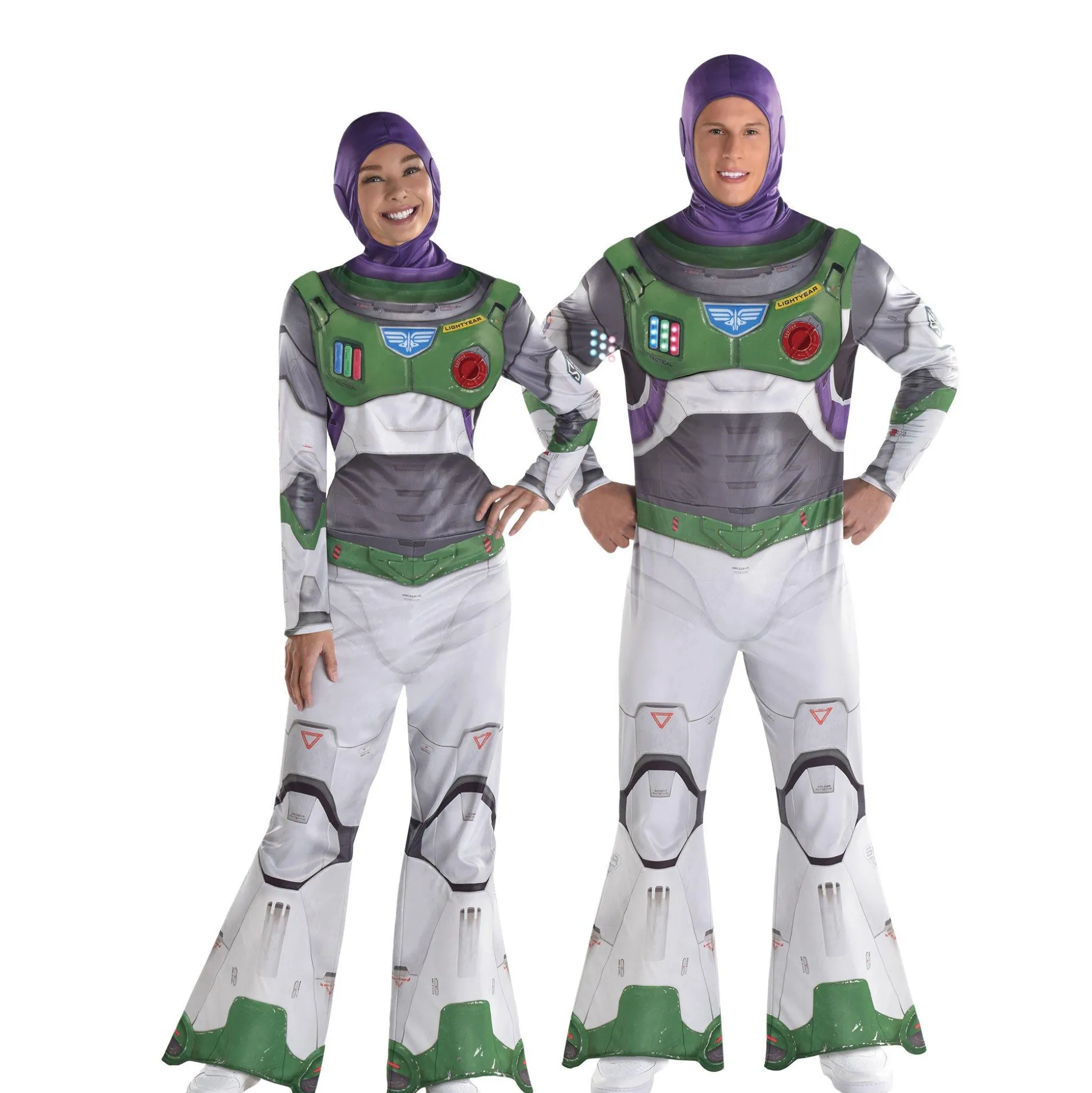 Party City Adult Light-Up Buzz Lightyear Space Ranger Alpha Costume - Lightyear|Women Disney