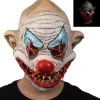 Online Adult Light-Up Creepy Clown Latex Mask Scary