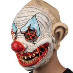 Fashion Adult Light-Up Creepy Clown Latex Mask Creepy Clown