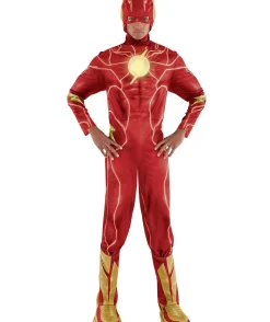 Flash Sale Adult Light-Up The Flash Costume - Dc Men Superhero