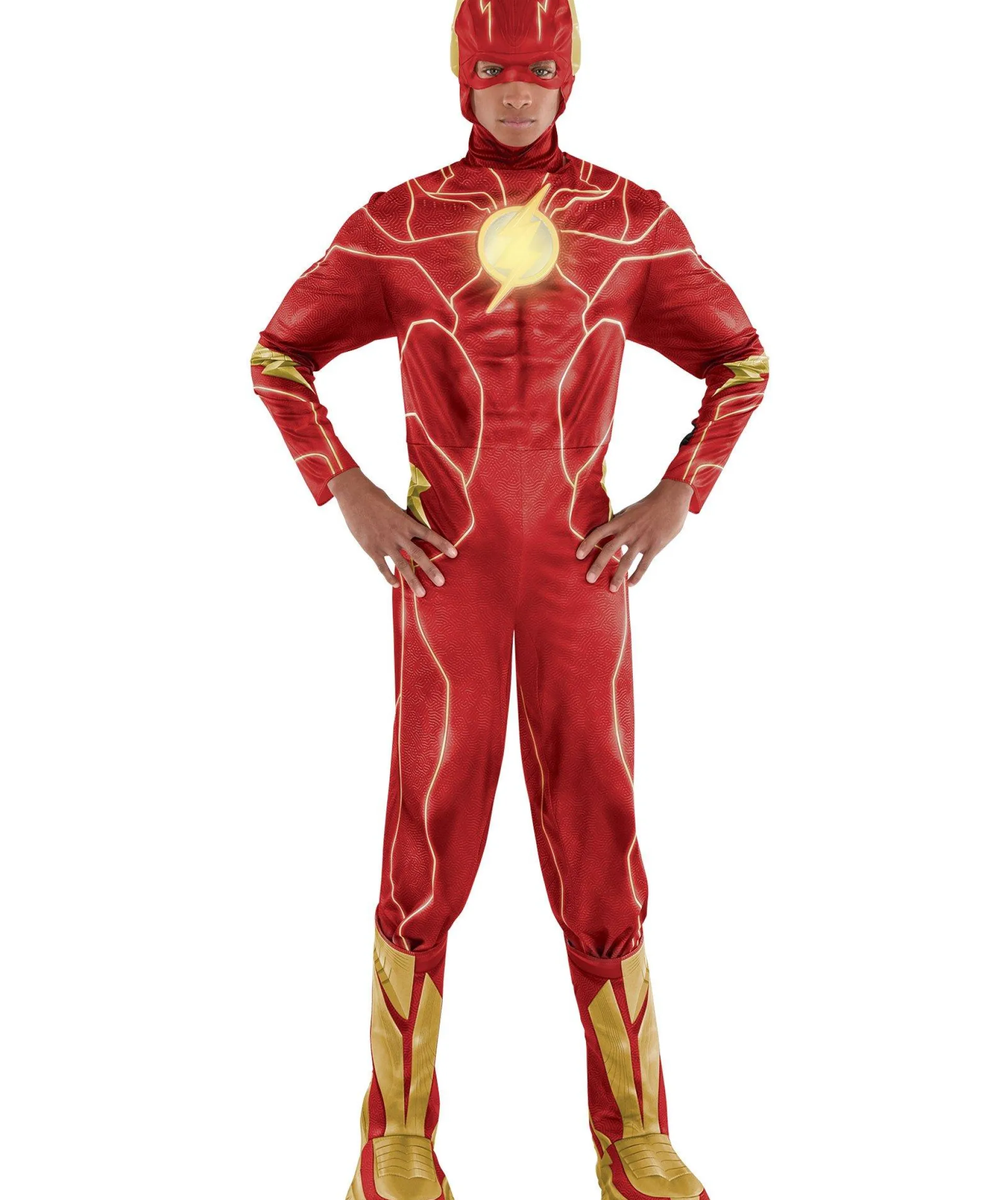 Flash Sale Adult Light-Up The Flash Costume - Dc Men Superhero