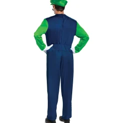 Outlet Adult Luigi Costume - Super Mario Brothers Plus Size Costumes