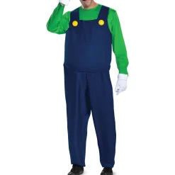 Outlet Adult Luigi Costume - Super Mario Brothers Plus Size Costumes