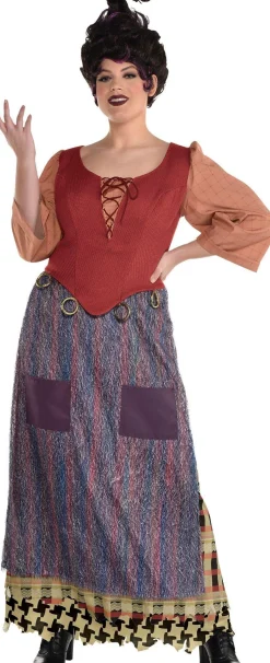 Cheap Adult Mary Sanderson Costume Plus Size - Disney Hocus Pocus Plus Size Costumes