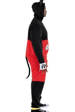 Cheap Adult Mickey Mouse Plus Size Sweatsuit Costume - Disney Plus Size Costumes