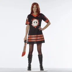 Cheap Adult Miss Voorhees Costume - Friday The 13Th Women Scary