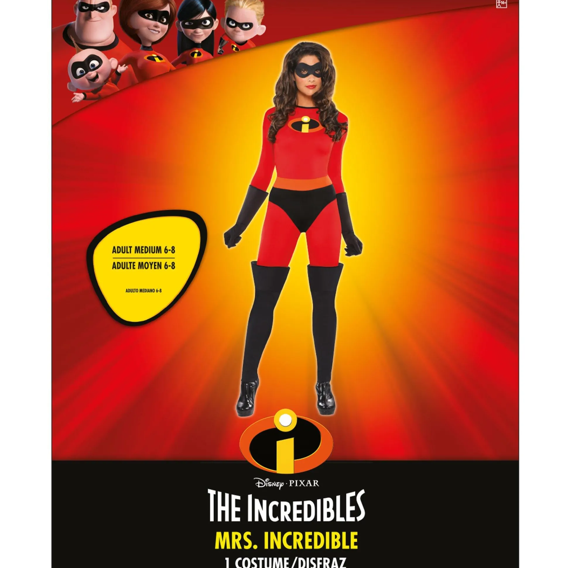 Discount Adult Mrs. Incredible Deluxe Costume - The Incredibles Women Superhero