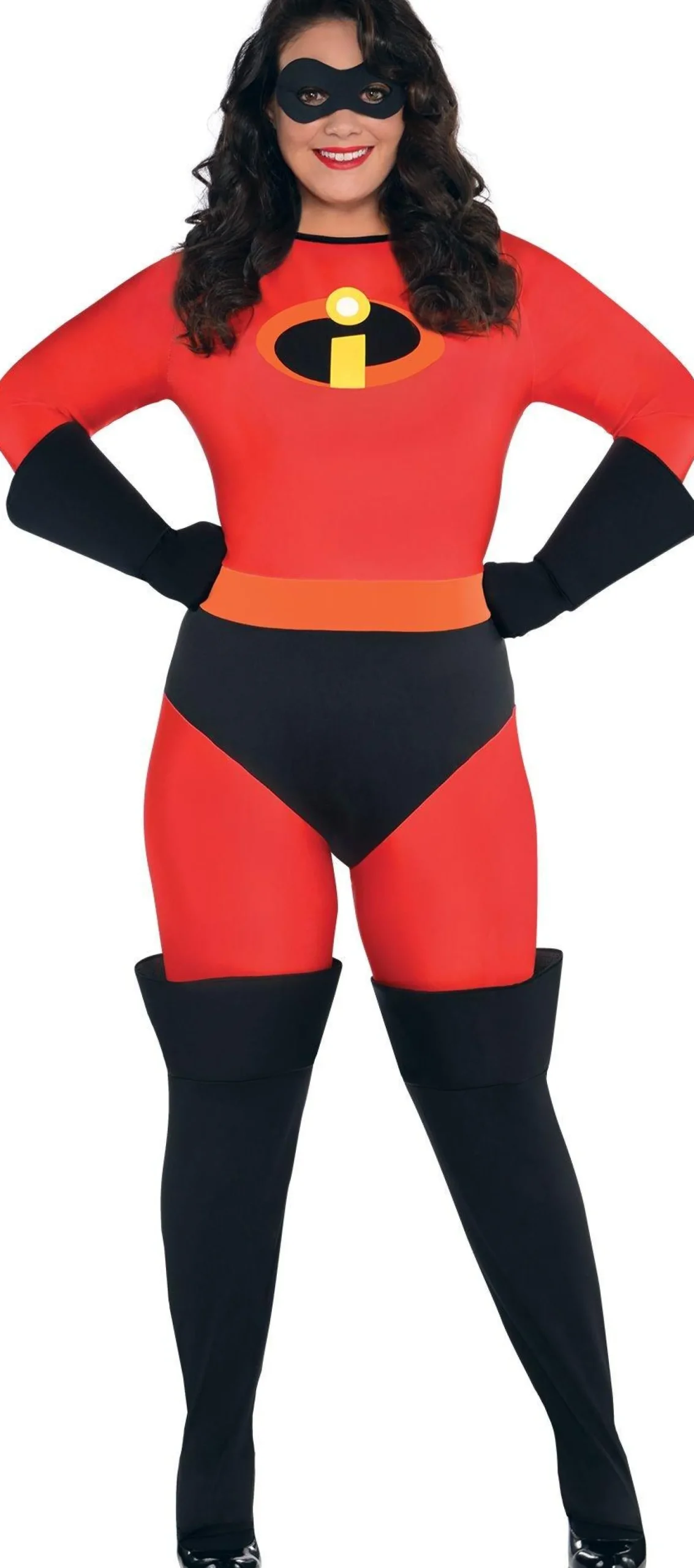 Fashion Adult Mrs. Incredible Plus Size Deluxe Costume - The Incredibles Women Superhero