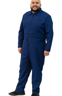 Flash Sale Adult Navy Blue Mechanic Coverall Jumpsuit Plus Size Costumes