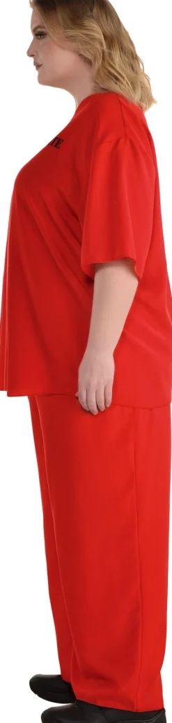Store Adult Orange Prisoner Plus Size Costume Couples' Costumes