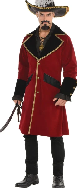 Hot Adult Pirate Captain Jacket Men Pirate