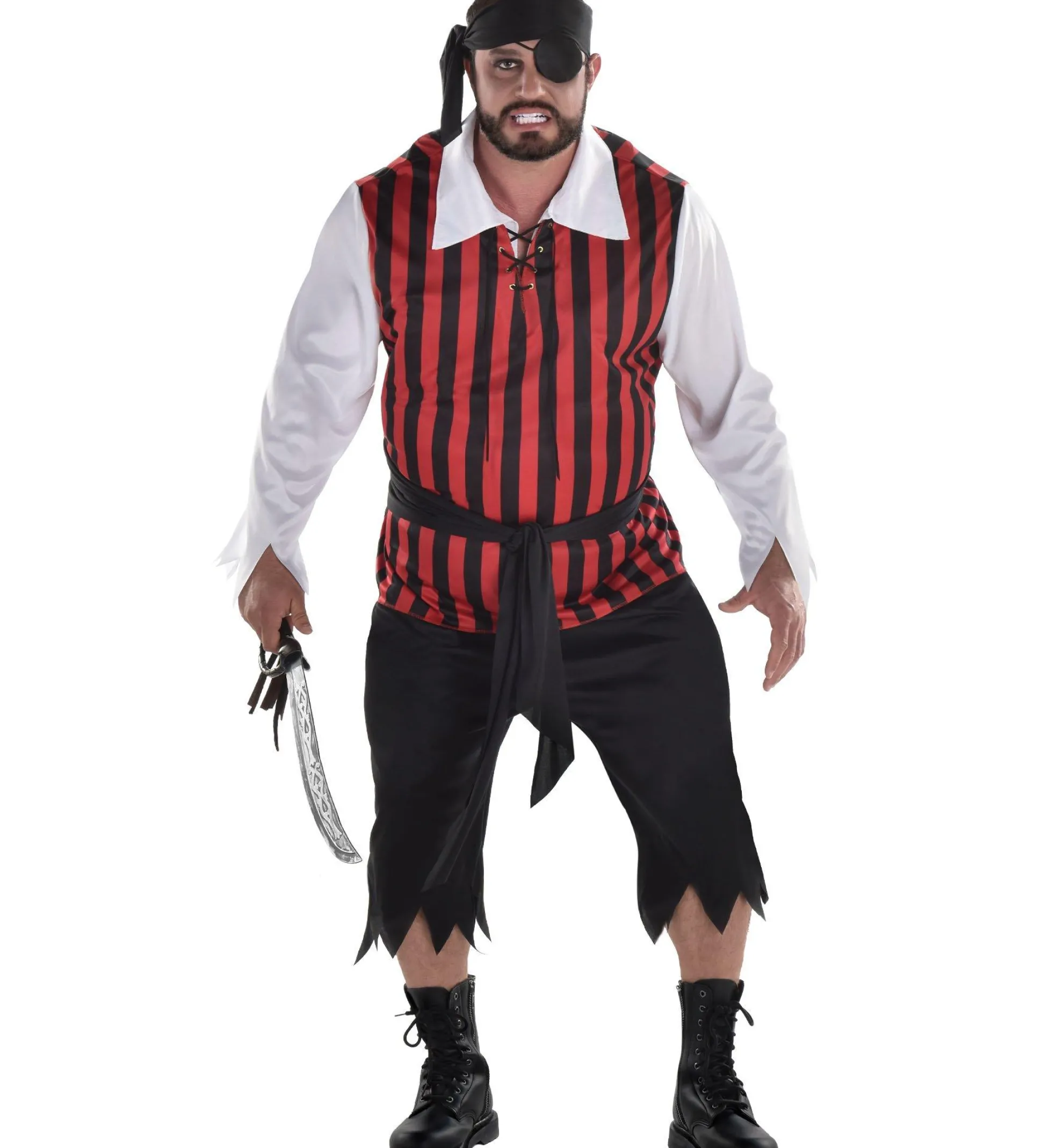 Online Adult Pirate Marauder Plus Size Costume Men Pirate