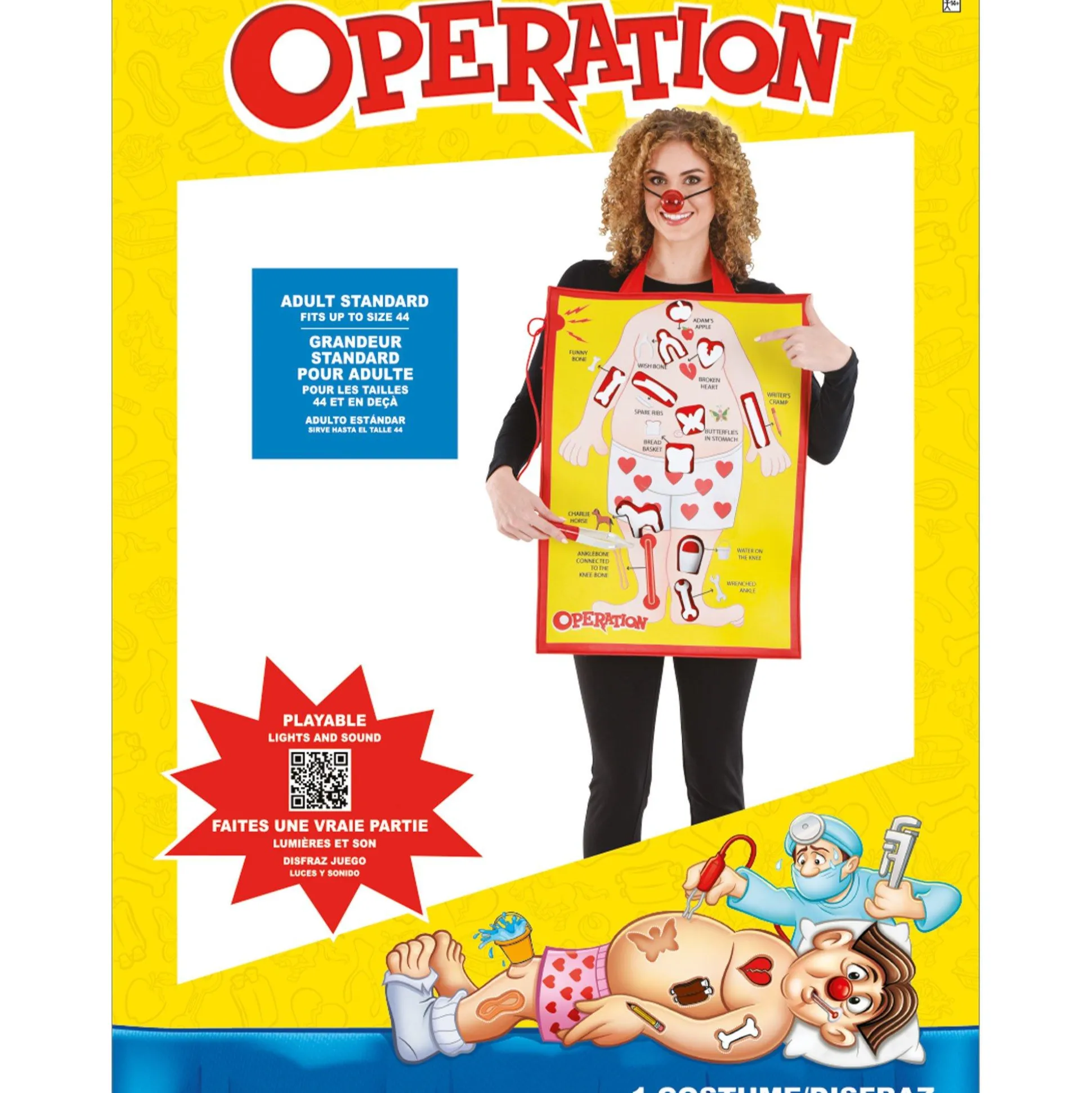 Party City Adult Playable Operation Costume|Women Funny