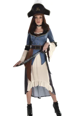 Party City Adult Posh Pirate Costume|Women Pirate