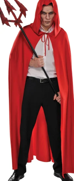 Discount Adult Red Hooded Cape Couples' Costumes