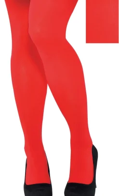New Adult Red Tights Plus Size Tights