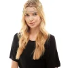 New Adult Rhinestone Flapper Head Cap Headbands, Tails