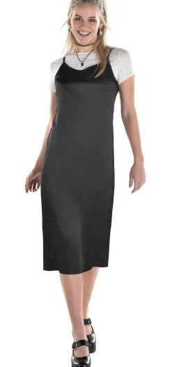 Best Adult 90S Black Slip Dress With White T-Shirt Bodywear