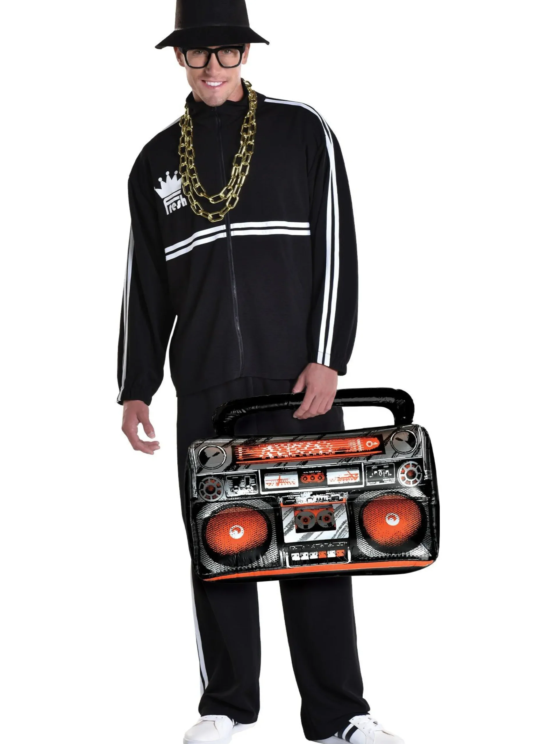 Fashion Adult 80S Tracksuit Dj Costume Men Decades