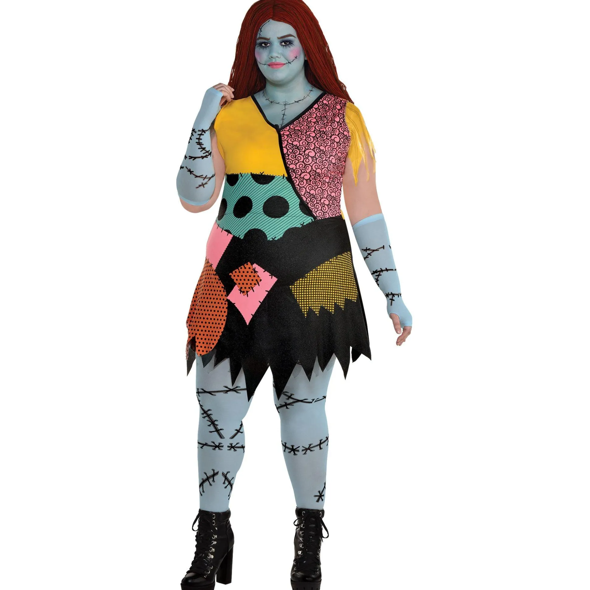 Party City Adult Sally Plus Size Deluxe Costume - Disney The Nightmare Before Christmas|Women Disney