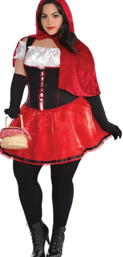 Store Adult Sassy Red Riding Hood Costume - Plus Size Women Sexy
