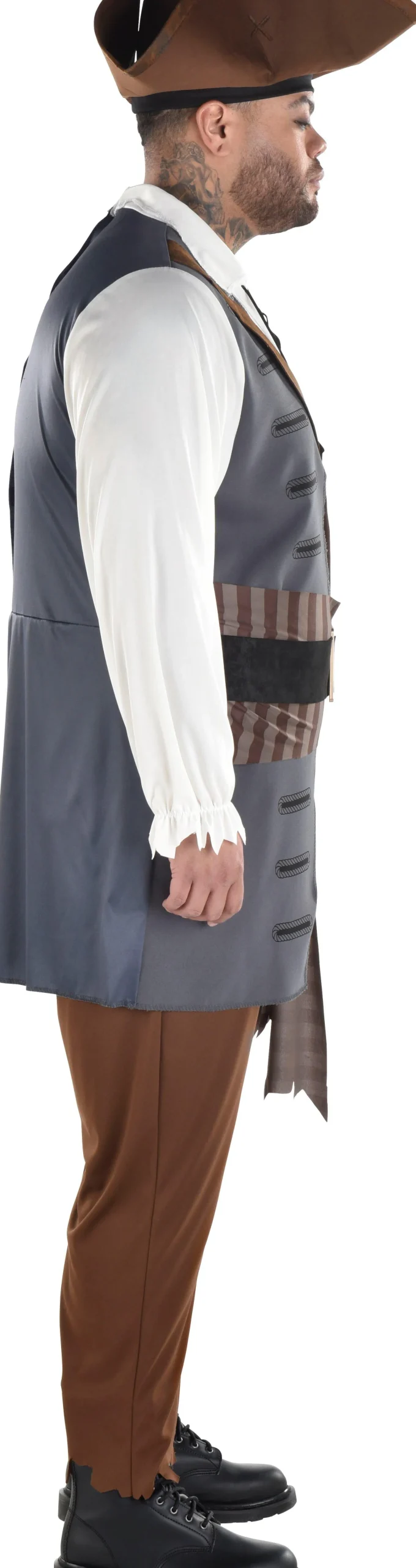 Clearance Adult Shiver Me Timbers Pirate Plus Size Costume Men Pirate