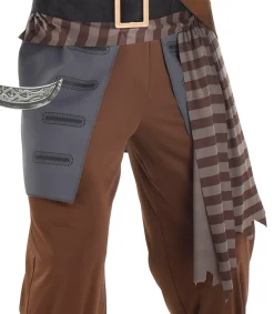 Party City Adult Shiver Me Timbers Pirate Costume|Men Pirate