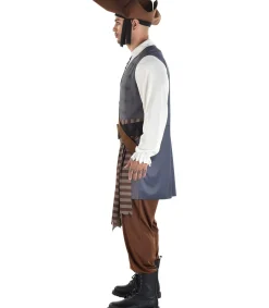 Party City Adult Shiver Me Timbers Pirate Costume|Men Pirate