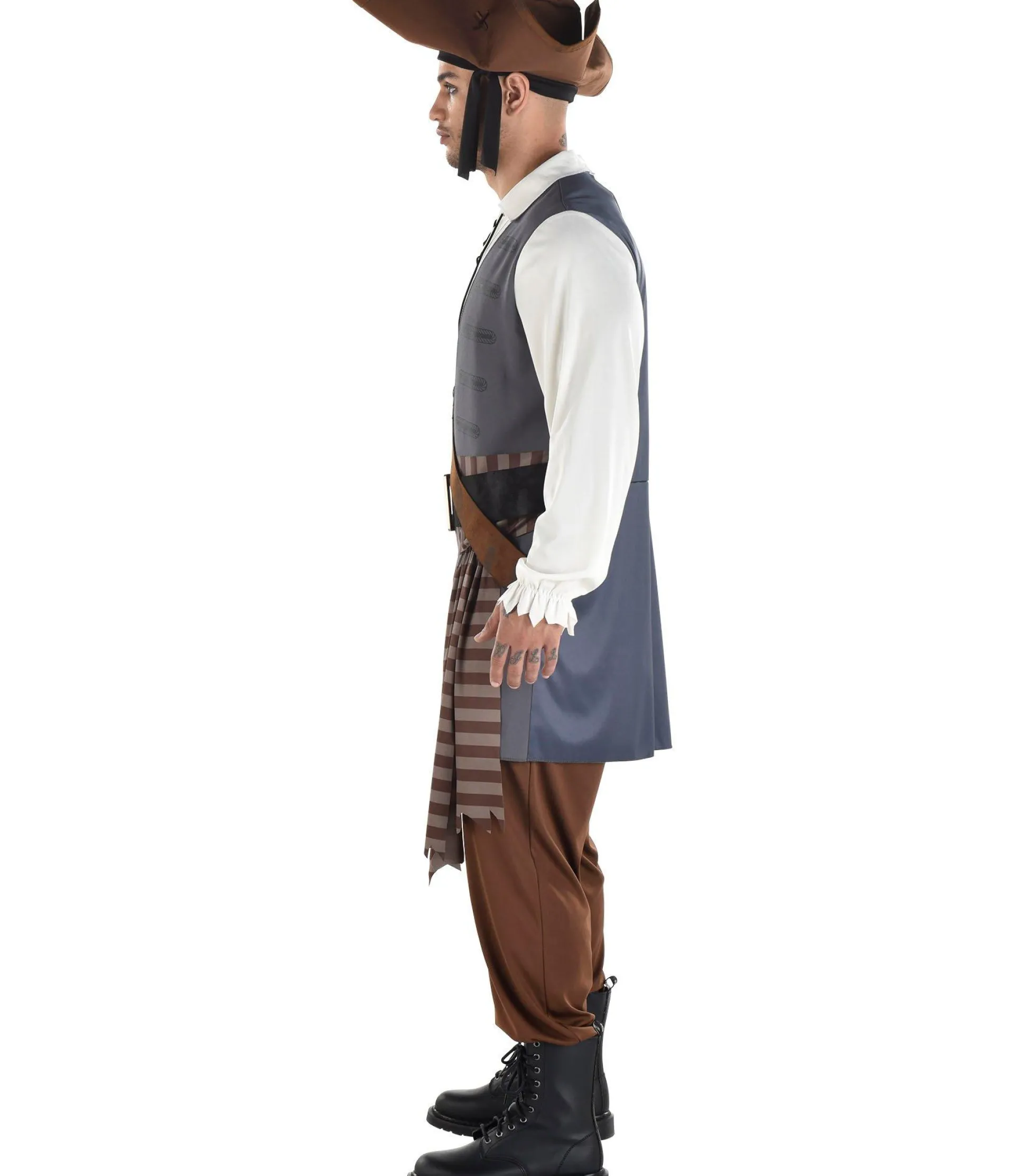 Party City Adult Shiver Me Timbers Pirate Costume|Men Pirate