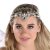 Best Sale Adult Silver Gems, Pearls & Braided Vines Metal Tiara Crown - Fairy Tiaras, Crowns