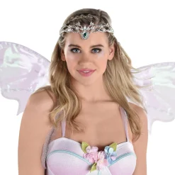 Best Sale Adult Silver Gems, Pearls & Braided Vines Metal Tiara Crown - Fairy Tiaras, Crowns