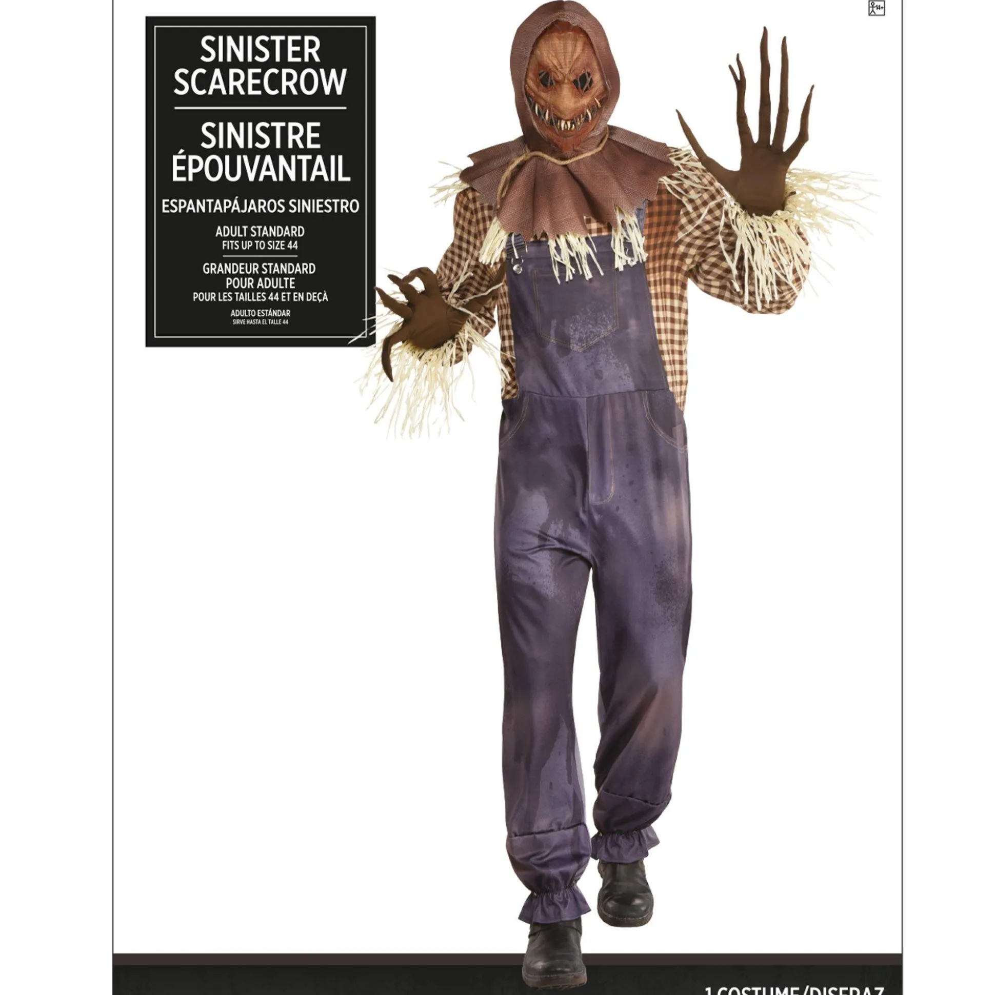 Outlet Adult Sinister Scarecrow Costume Men Scary