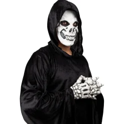 Shop Adult Skeleton Mask & Gloves Costume Accessory Kit Scary