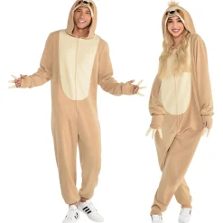 Sale Adult Sloth One Piece Zipster Costume Couples' Costumes